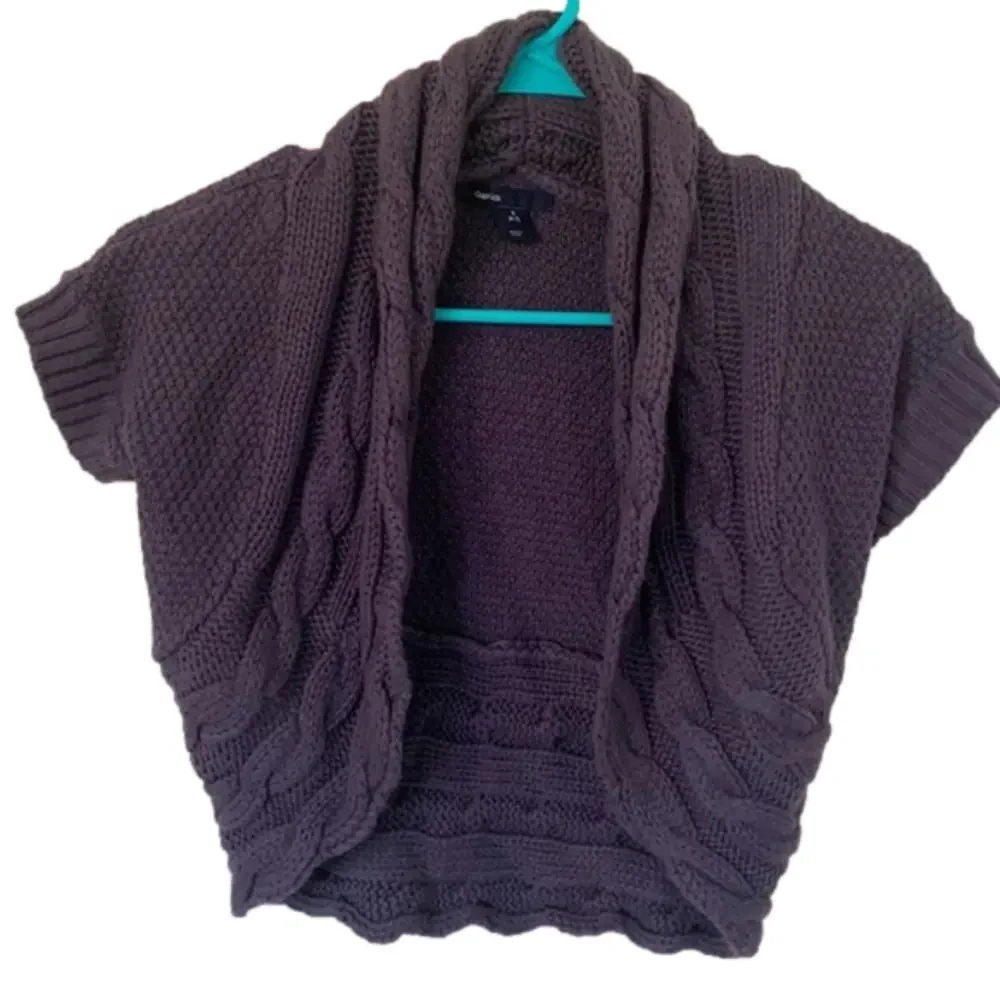 Gap Kids Gray Knitted Mid Waist Cardigan Sweater